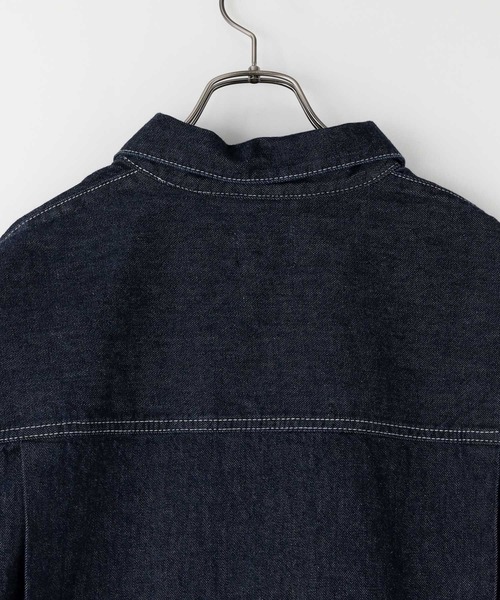 LOWRYS FARM（ローリーズファーム）の「デニムタックＧジャン 131421（デニムジャケット・メンズ・インディゴブルー/ブラック・MEDIUM/LARGE）」の9枚目の写真