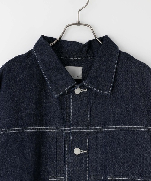 LOWRYS FARM（ローリーズファーム）の「デニムタックＧジャン 131421（デニムジャケット・メンズ・インディゴブルー/ブラック・MEDIUM/LARGE）」の10枚目の写真