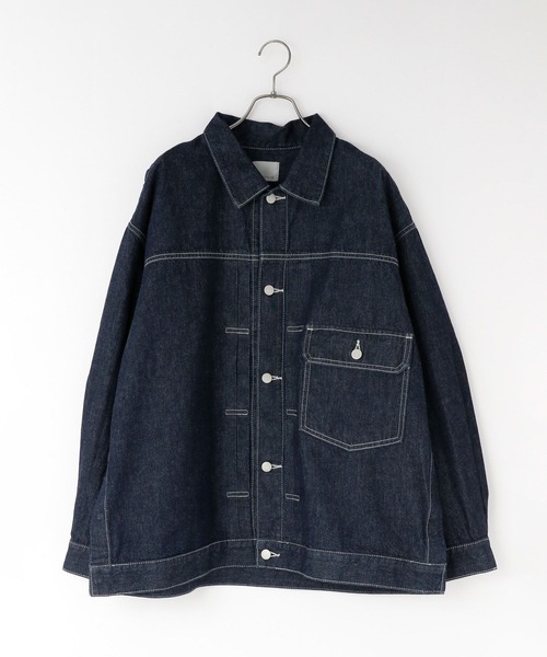 LOWRYS FARM（ローリーズファーム）の「デニムタックＧジャン 131421（デニムジャケット・メンズ・インディゴブルー/ブラック・MEDIUM/LARGE）」の15枚目の写真