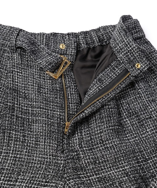 CULLNI（クルニ）の「24-AW-038C / Butcher Tweed 2 Tuck Wide