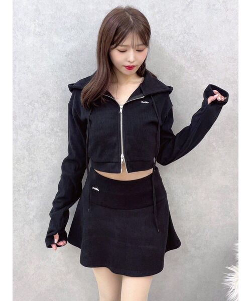 EATME（イートミー）の「リブパーカー（セットアップ可能）（パーカー・レディース・ブラック/ピンク/アイボリー/ブラウン・FREE）」の16枚目の写真