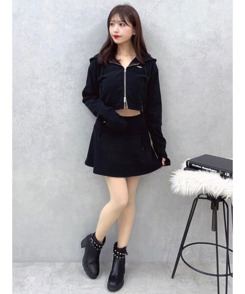 EATME（イートミー）の「リブパーカー（セットアップ可能）（パーカー・レディース・ブラック/ピンク/アイボリー/ブラウン・FREE）」の18枚目の写真