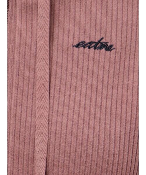 EATME（イートミー）の「リブパーカー（セットアップ可能）（パーカー・レディース・ブラック/ピンク/アイボリー/ブラウン・FREE）」の5枚目の写真