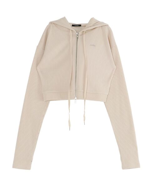 EATME（イートミー）の「リブパーカー（セットアップ可能）（パーカー・レディース・ブラック/ピンク/アイボリー/ブラウン・FREE）」の11枚目の写真