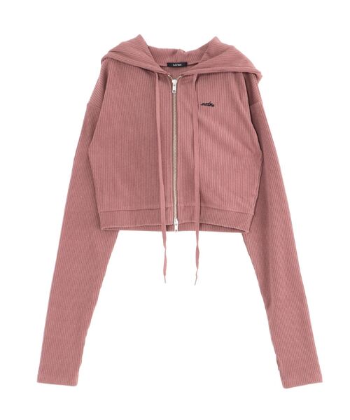 EATME（イートミー）の「リブパーカー（セットアップ可能）（パーカー・レディース・ブラック/ピンク/アイボリー/ブラウン・FREE）」の13枚目の写真