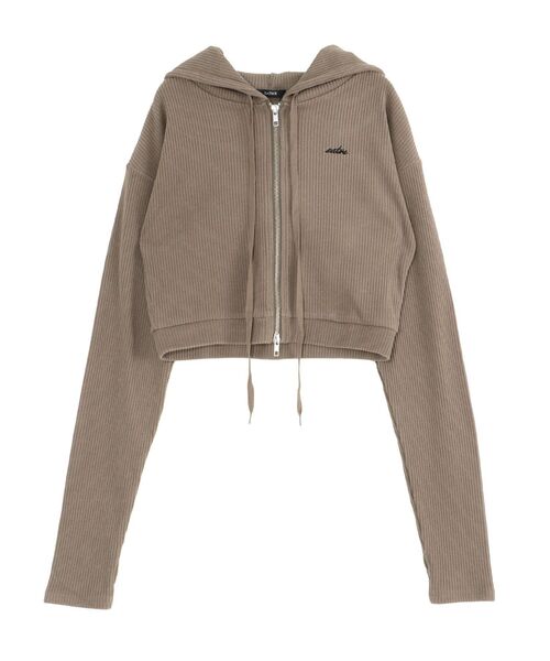 EATME（イートミー）の「リブパーカー（セットアップ可能）（パーカー・レディース・ブラック/ピンク/アイボリー/ブラウン・FREE）」の14枚目の写真