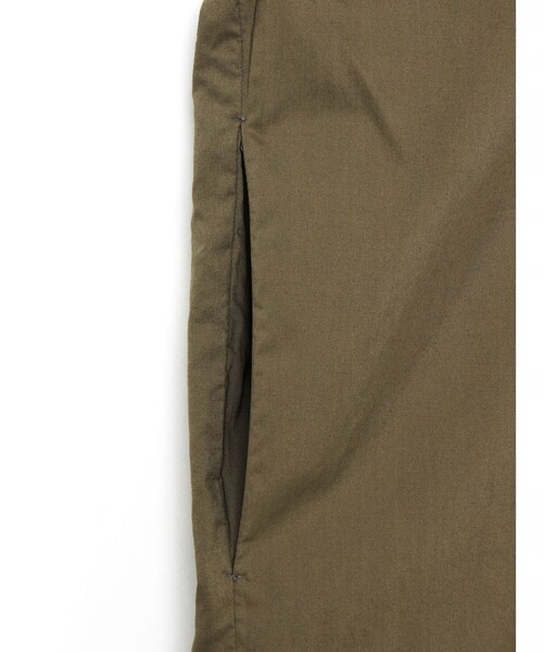 mizuiroind（ミズイロインド）の「mizuiro ind スタンドカラーハーフスリーブシャツワンピース（シャツワンピース・レディース・ブルー/カーキ/ブラック/グレー系その他2/ホワイト/パープル/ライトグレー・FREE）」の13枚目の写真