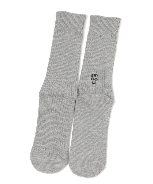 BAYFLOW(ベイフロー)の「バックロゴ刺繍ソックス(ソックス/靴下・レディース・ブラック/グレー/ブラウン/ライラック・FREE)」の3枚目の写真