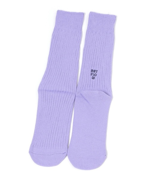 BAYFLOW(ベイフロー)の「バックロゴ刺繍ソックス(ソックス/靴下・レディース・ブラック/グレー/ブラウン/ライラック・FREE)」の4枚目の写真