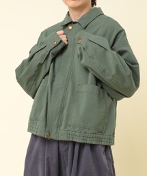 J2108 綿ウールツイルブルゾン