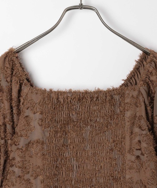 セール】2WAYジャガードブラウス 143064（シャツ/ブラウス）｜Heather