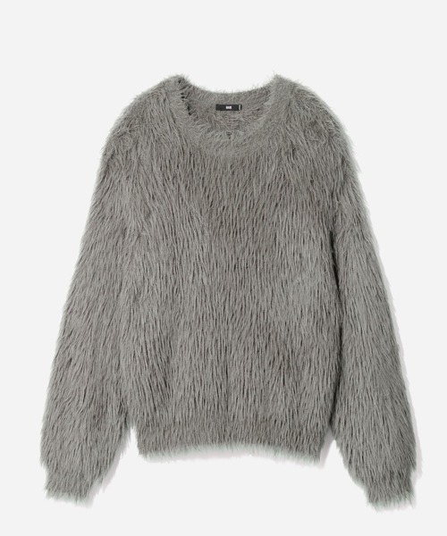 HARE(ハレ)の「SOFTロングシャギープルオーバー(HARE)(ニット/セーター・メンズ・パープル/バーガンディー/グレー/ブルー/ブラック・SMALL/MEDIUM)」の19枚目の写真