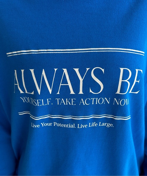 feepur by saya(フェピュールバイサヤ)の「ALWAYS BE ミニ裏毛スウェット(スウェット・レディース・グリーン/ブルー/杢グレー/ブラック・MEDIUM)」の11枚目の写真