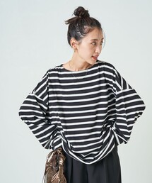 FREAK'S STORE | 限定展開　ルーズ バスク ボーダ ロングスリーブ Tシャツ(Tシャツ/カットソー)