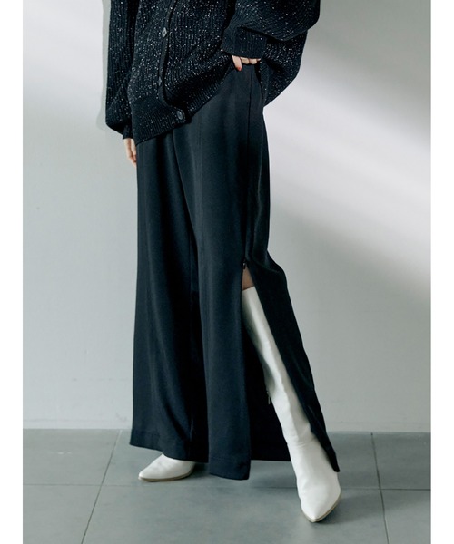 【セール】サイドジップ美脚パンツ（その他パンツ）｜Stylevoice for xxx（スタイルヴォイスフォー）