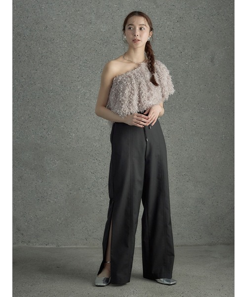 【セール】サイドジップ美脚パンツ（その他パンツ）｜Stylevoice for xxx（スタイルヴォイスフォー）