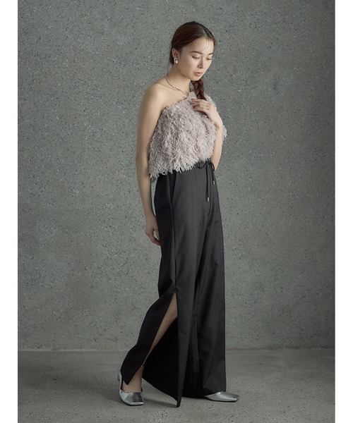 【セール】サイドジップ美脚パンツ（その他パンツ）｜Stylevoice for xxx（スタイルヴォイスフォー）