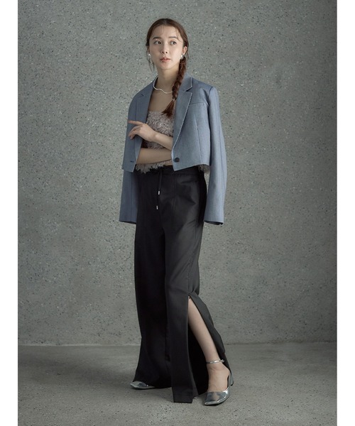 【セール】サイドジップ美脚パンツ（その他パンツ）｜Stylevoice for xxx（スタイルヴォイスフォー）