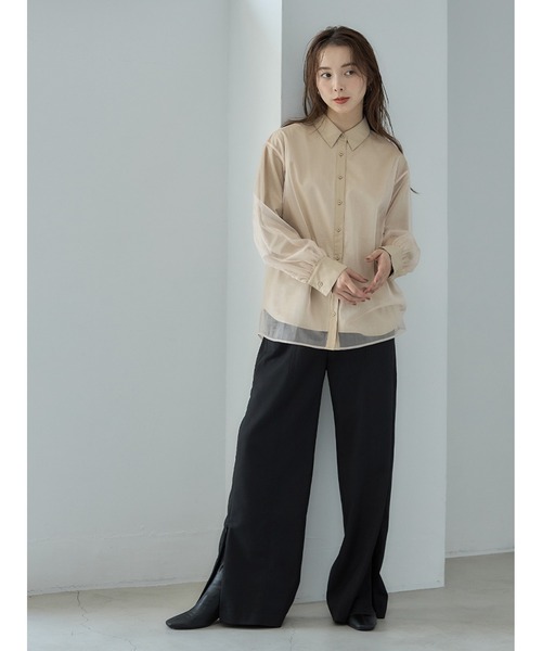 【セール】サイドジップ美脚パンツ（その他パンツ）｜Stylevoice for xxx（スタイルヴォイスフォー）