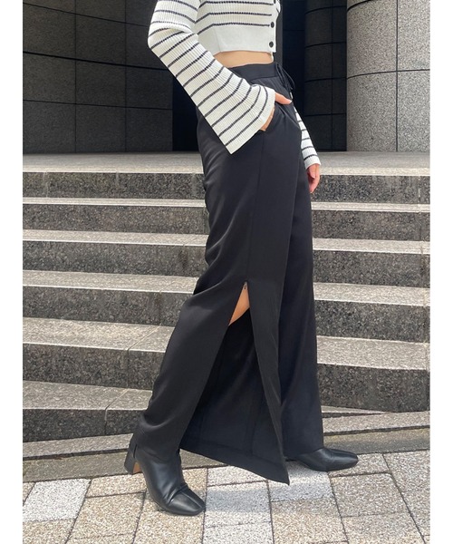 【セール】サイドジップ美脚パンツ（その他パンツ）｜Stylevoice for xxx（スタイルヴォイスフォー）