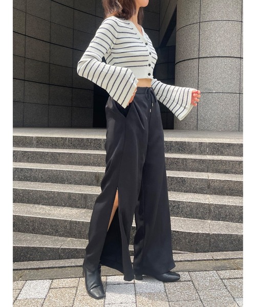【セール】サイドジップ美脚パンツ（その他パンツ）｜Stylevoice for xxx（スタイルヴォイスフォー）