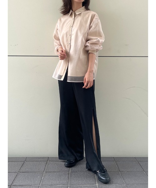 【セール】サイドジップ美脚パンツ（その他パンツ）｜Stylevoice for xxx（スタイルヴォイスフォー）