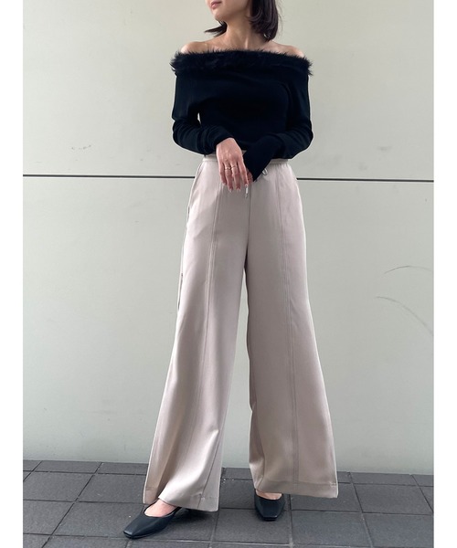 【セール】サイドジップ美脚パンツ（その他パンツ）｜Stylevoice for xxx（スタイルヴォイスフォー）