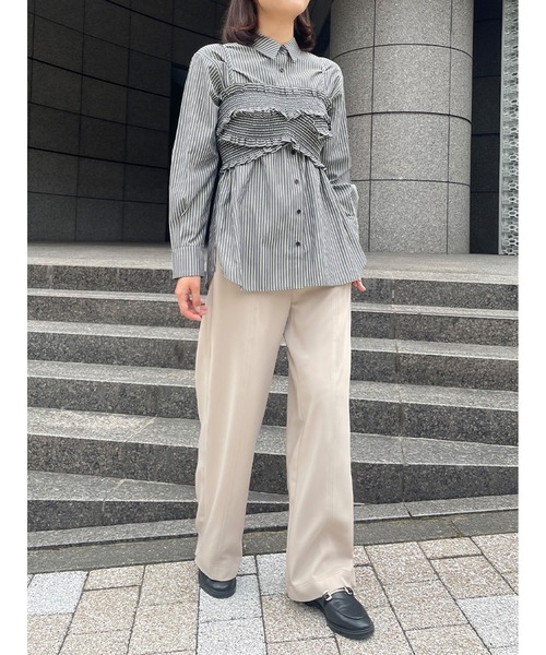 【セール】サイドジップ美脚パンツ（その他パンツ）｜Stylevoice for xxx（スタイルヴォイスフォー）