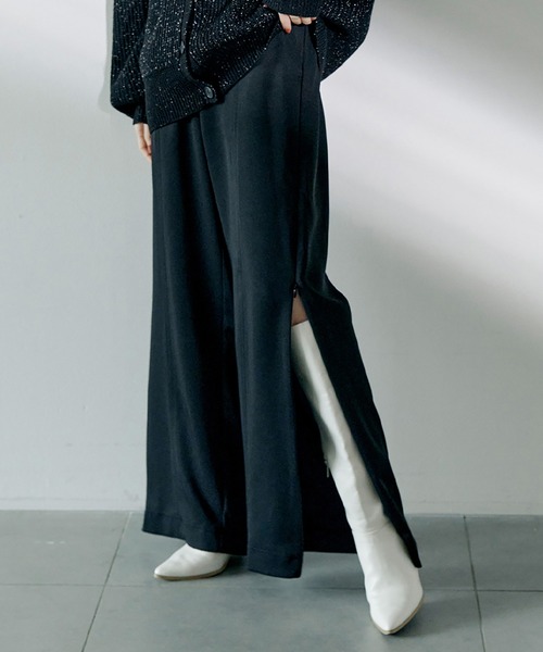 【セール】サイドジップ美脚パンツ（その他パンツ）｜Stylevoice for xxx（スタイルヴォイスフォー）