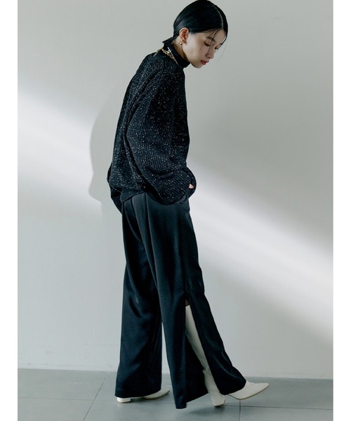 【セール】サイドジップ美脚パンツ（その他パンツ）｜Stylevoice for xxx（スタイルヴォイスフォー）