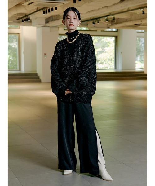 【セール】サイドジップ美脚パンツ（その他パンツ）｜Stylevoice for xxx（スタイルヴォイスフォー）