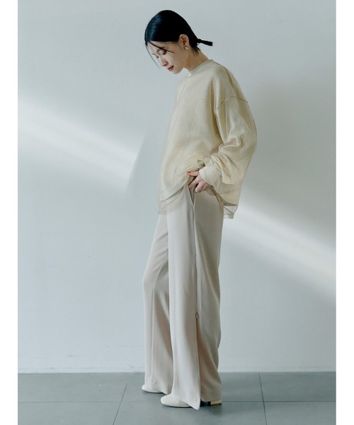【セール】サイドジップ美脚パンツ（その他パンツ）｜Stylevoice for xxx（スタイルヴォイスフォー）