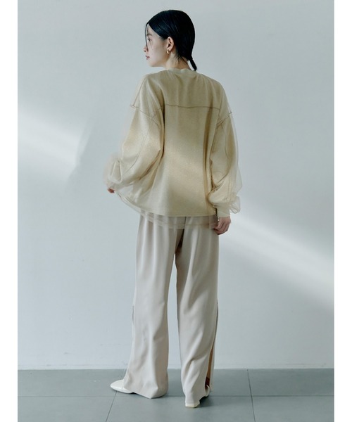 【セール】サイドジップ美脚パンツ（その他パンツ）｜Stylevoice for xxx（スタイルヴォイスフォー）