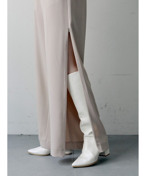 【セール】サイドジップ美脚パンツ（その他パンツ）｜Stylevoice for xxx（スタイルヴォイスフォー）