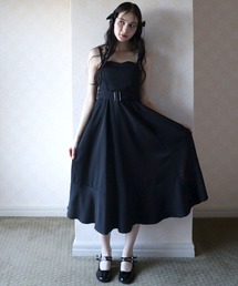 TITTY&CO. | NEWフレアミディジャンパースカート(ワンピース)