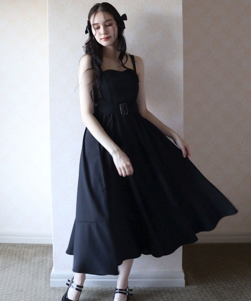 TITTY&CO.（ティティーアンドコー）の「NEWフレアミディジャンパースカート（ワンピース・レディース・ブラック/グレー/ラベンダー/モカ・FREE/X-SMALL）」の20枚目の写真