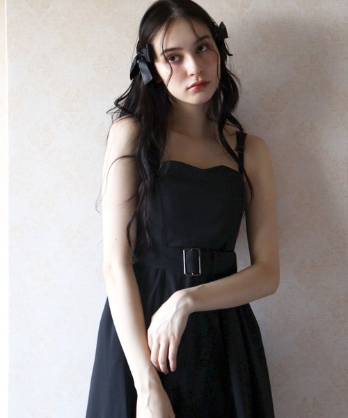 TITTY&CO.（ティティーアンドコー）の「NEWフレアミディジャンパースカート（ワンピース・レディース・ブラック/グレー/ラベンダー/モカ・FREE/X-SMALL）」の21枚目の写真