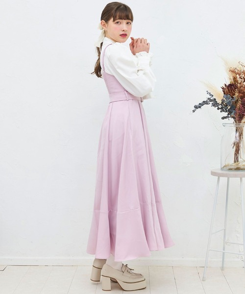 TITTY&CO.（ティティーアンドコー）の「NEWフレアミディジャンパースカート（ワンピース・レディース・ブラック/グレー/ラベンダー/モカ・FREE/X-SMALL）」の11枚目の写真