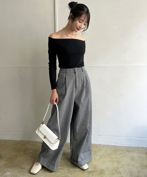 Jewelobe(ジュエローブ)の「横長フラップショルダーバッグ(ショルダーバッグ・レディース・ブラック/ホワイト/レッド・FREE)」の9枚目の写真
