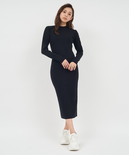 【セール】ウォッシャブルパワショルプチハイタイトロングワンピース（ワンピース）｜ROYAL PARTY（ロイヤルパーティー）