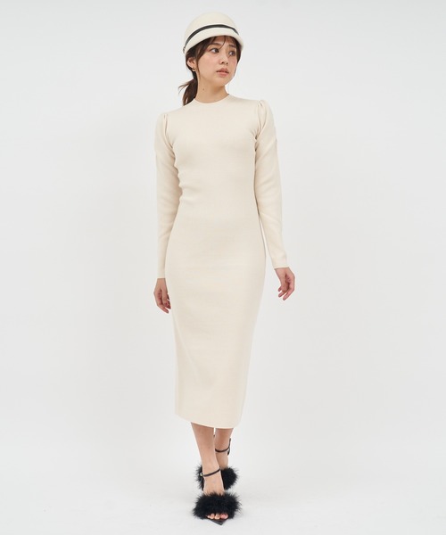 【セール】ウォッシャブルパワショルプチハイタイトロングワンピース（ワンピース）｜ROYAL PARTY（ロイヤルパーティー）