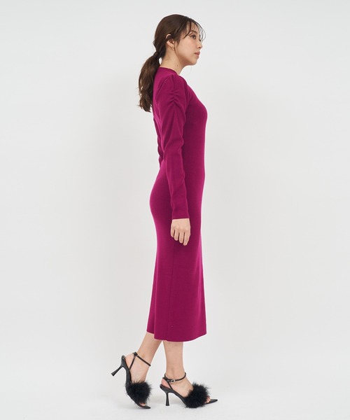 【セール】ウォッシャブルパワショルプチハイタイトロングワンピース（ワンピース）｜ROYAL PARTY（ロイヤルパーティー）