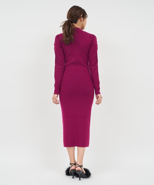 【セール】ウォッシャブルパワショルプチハイタイトロングワンピース（ワンピース）｜ROYAL PARTY（ロイヤルパーティー）