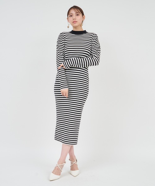 【セール】ウォッシャブルパワショルプチハイタイトロングワンピース（ワンピース）｜ROYAL PARTY（ロイヤルパーティー）