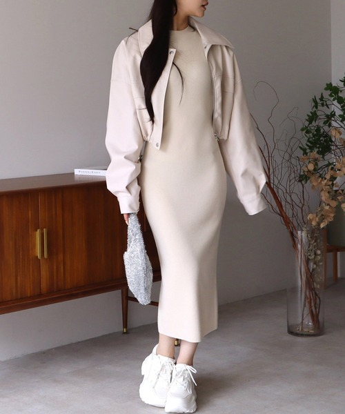 【セール】ウォッシャブルパワショルプチハイタイトロングワンピース（ワンピース）｜ROYAL PARTY（ロイヤルパーティー）