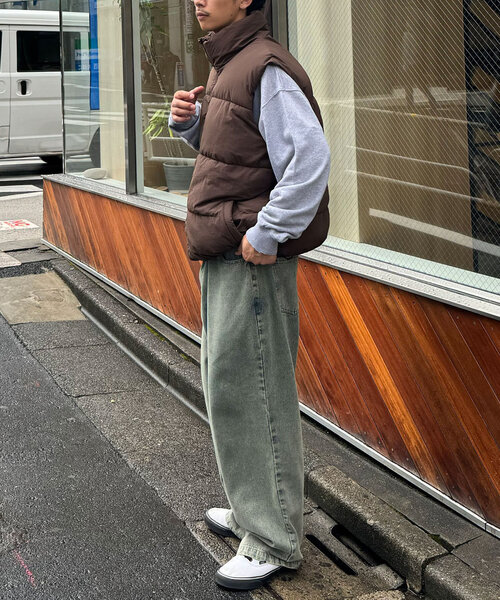 CIAOPANIC（チャオパニック）の「ナイロンワッシャー中綿スタンドカラーベスト（その他アウター・レディース・ブラック/ブラウン/オフホワイト・SMALL/MEDIUM/LARGE）」の8枚目の写真