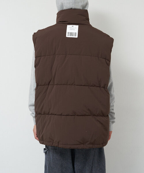 CIAOPANIC（チャオパニック）の「ナイロンワッシャー中綿スタンドカラーベスト（その他アウター・レディース・ブラック/ブラウン/オフホワイト・SMALL/MEDIUM/LARGE）」の12枚目の写真