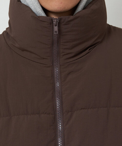 CIAOPANIC（チャオパニック）の「ナイロンワッシャー中綿スタンドカラーベスト（その他アウター・レディース・ブラック/ブラウン/オフホワイト・SMALL/MEDIUM/LARGE）」の14枚目の写真