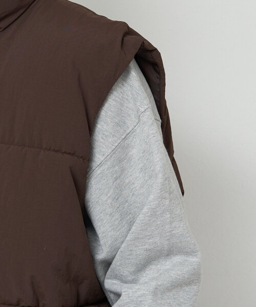 CIAOPANIC（チャオパニック）の「ナイロンワッシャー中綿スタンドカラーベスト（その他アウター・レディース・ブラック/ブラウン/オフホワイト・SMALL/MEDIUM/LARGE）」の15枚目の写真