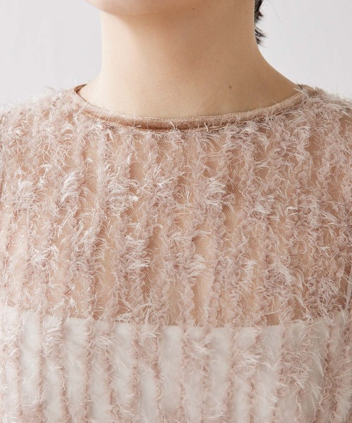セール】【THE PAUSE】フェザーチュールブラウス（シャツ/ブラウス